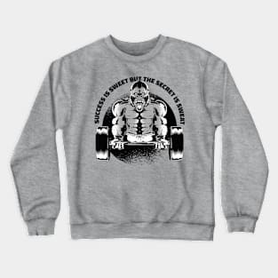 Muscle Gorilla train hard for gains Crewneck Sweatshirt